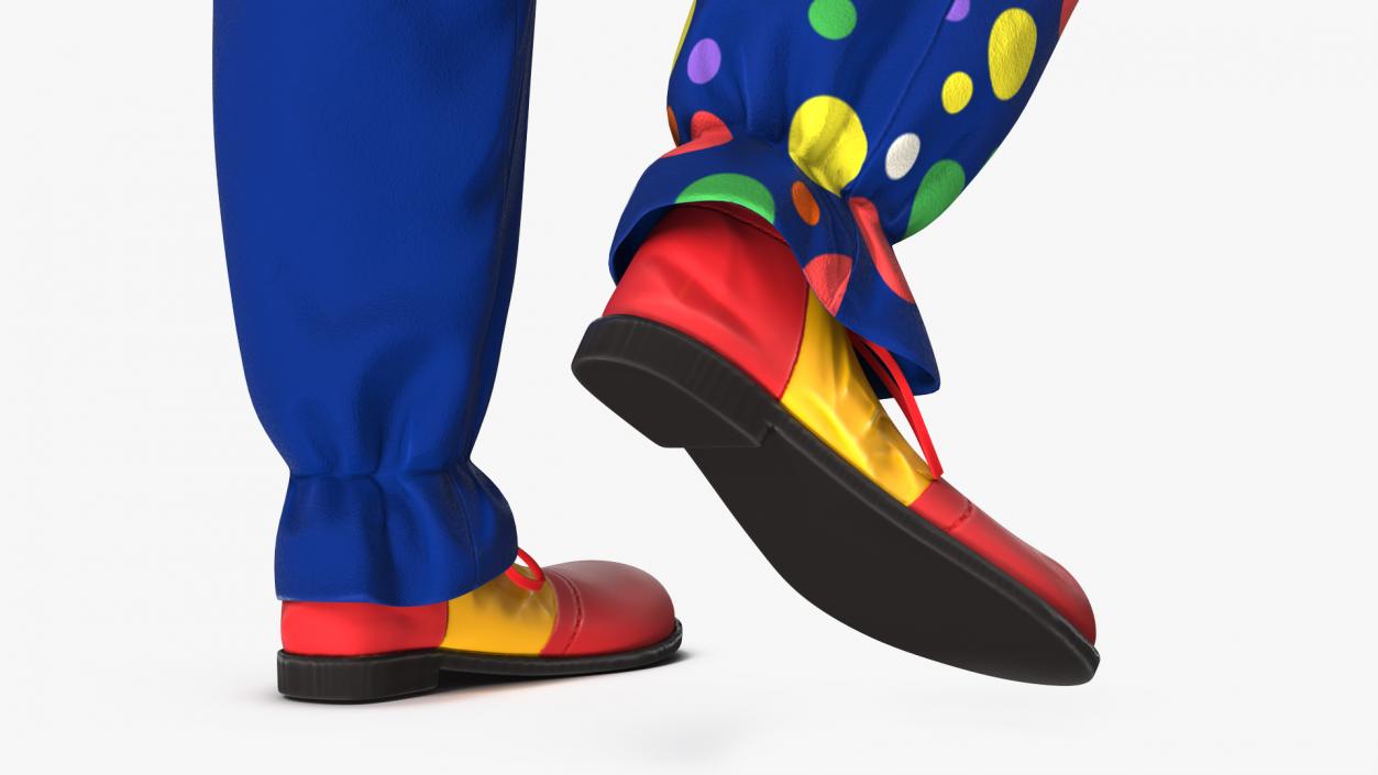 3D Clown with Circus Equipment Collection model