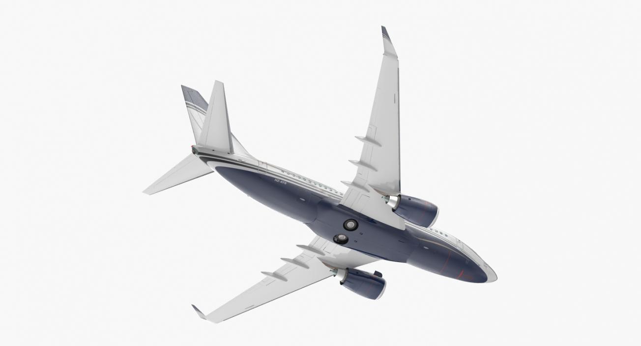 3D Boeing 737-600 with Interior Generic Rigged model