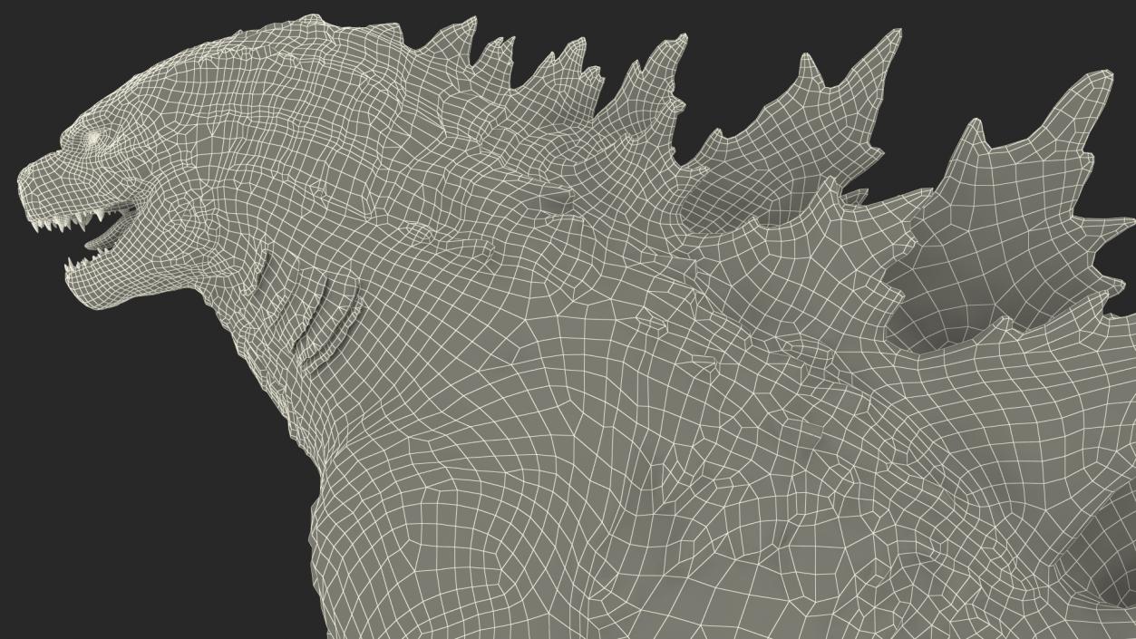 Monster Godzilla Rigged for Maya 3D