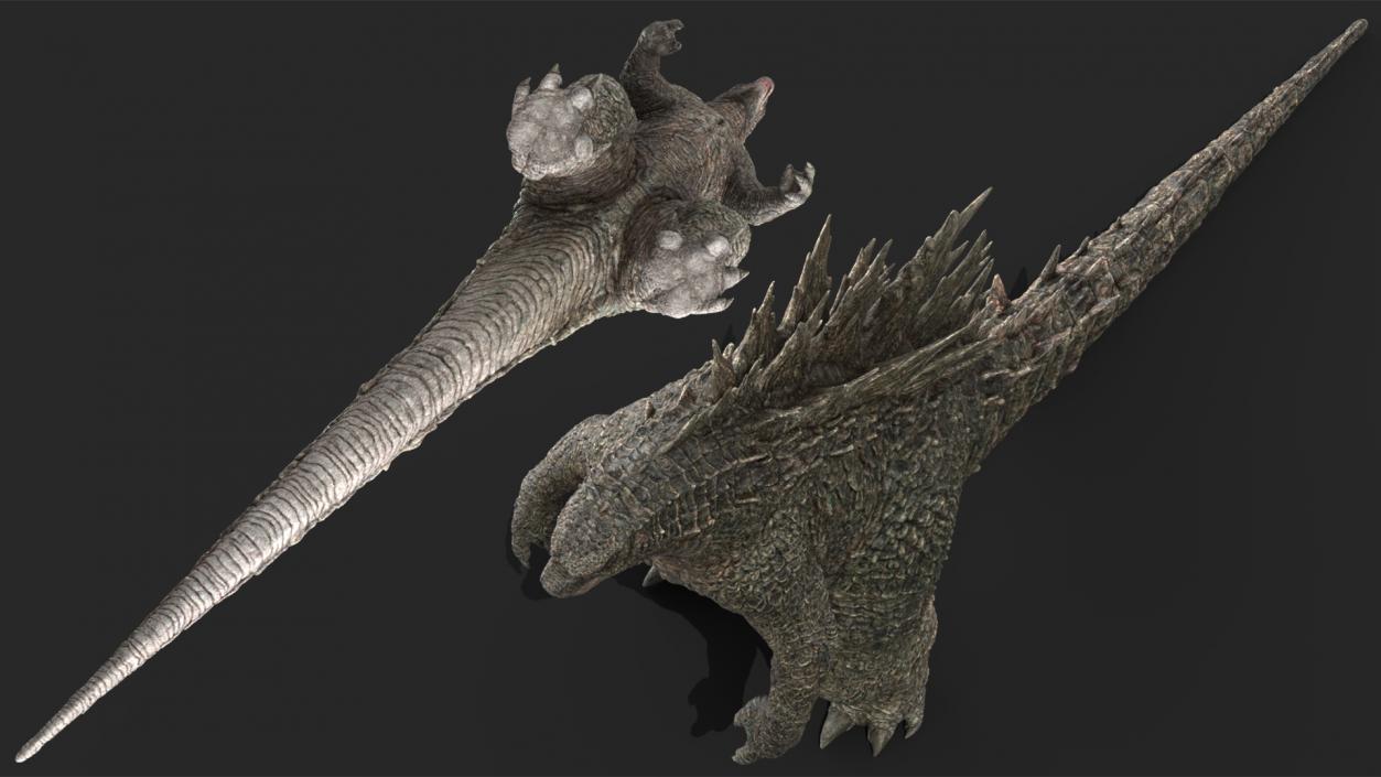 Monster Godzilla Rigged for Maya 3D