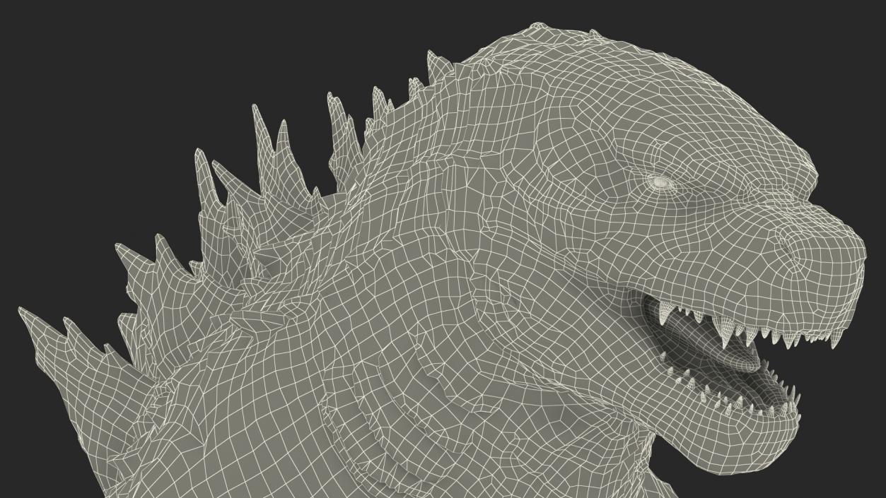 Monster Godzilla Rigged for Maya 3D