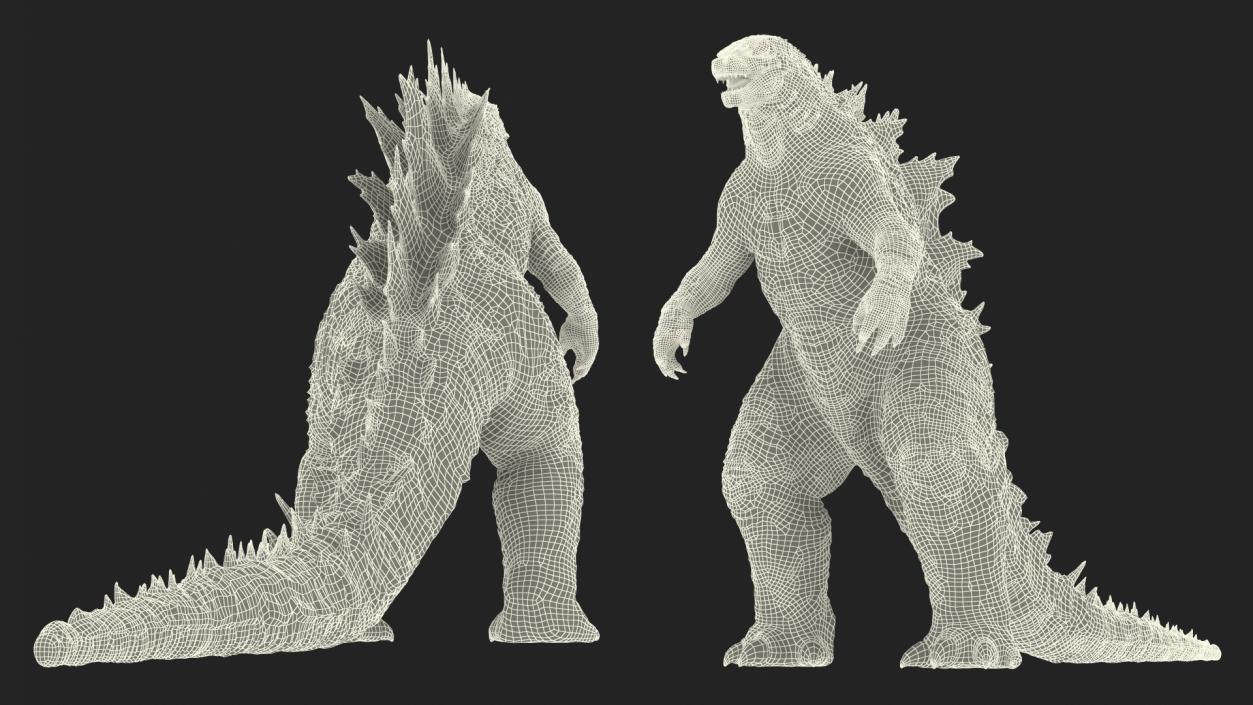 Monster Godzilla Rigged for Maya 3D