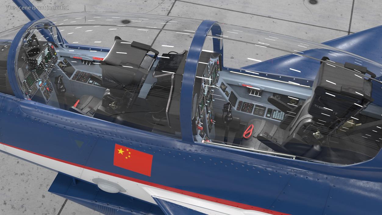 3D Chengdu J10 S Aerobatic Team Tandem Seated Jet