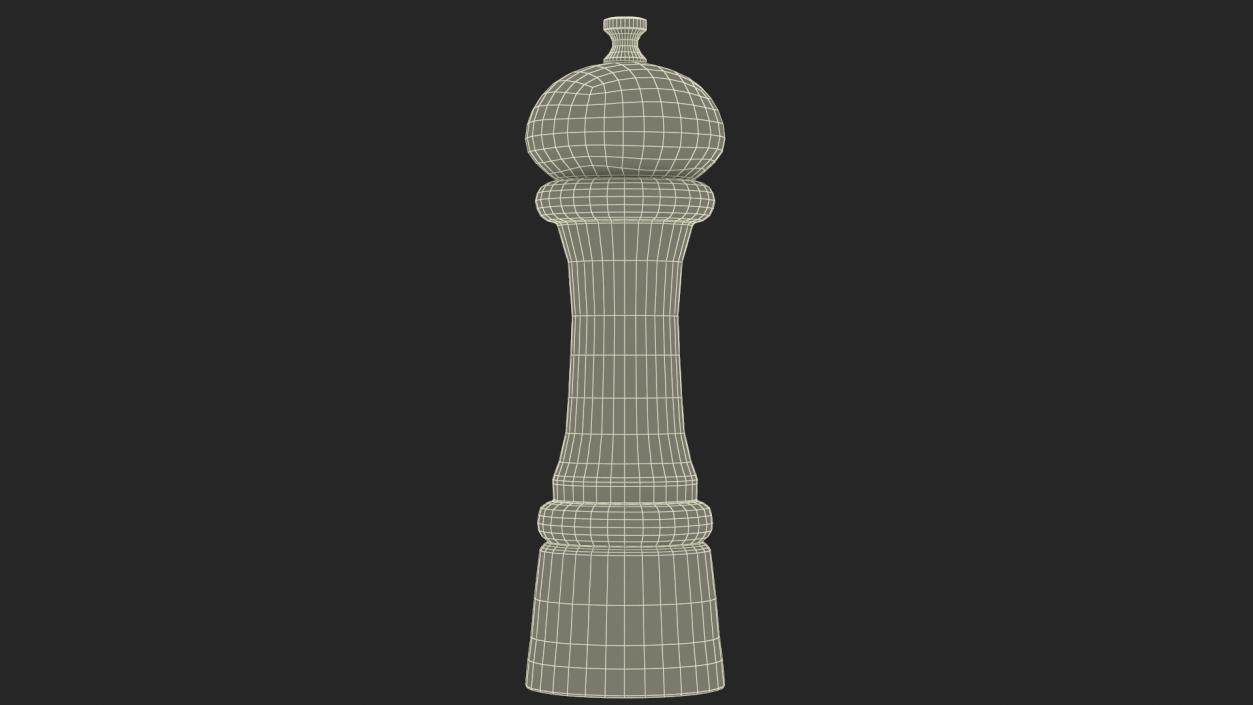 Wooden Salt and Pepper Mill 3D