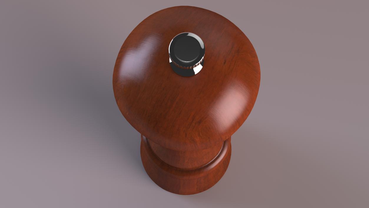 Wooden Salt and Pepper Mill 3D