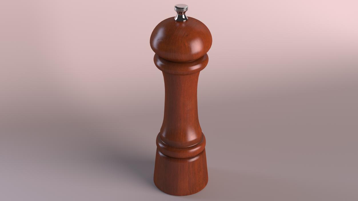 Wooden Salt and Pepper Mill 3D