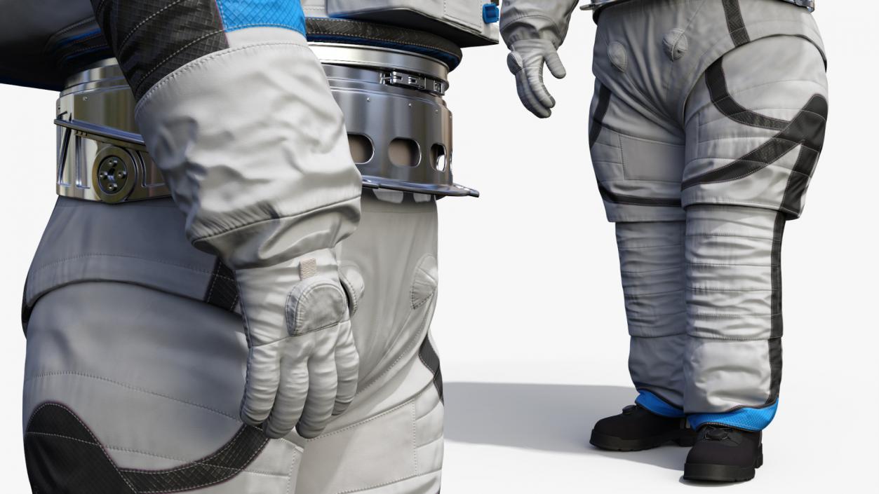 Astronaut Wearing xEMU Greetings Pose 3D