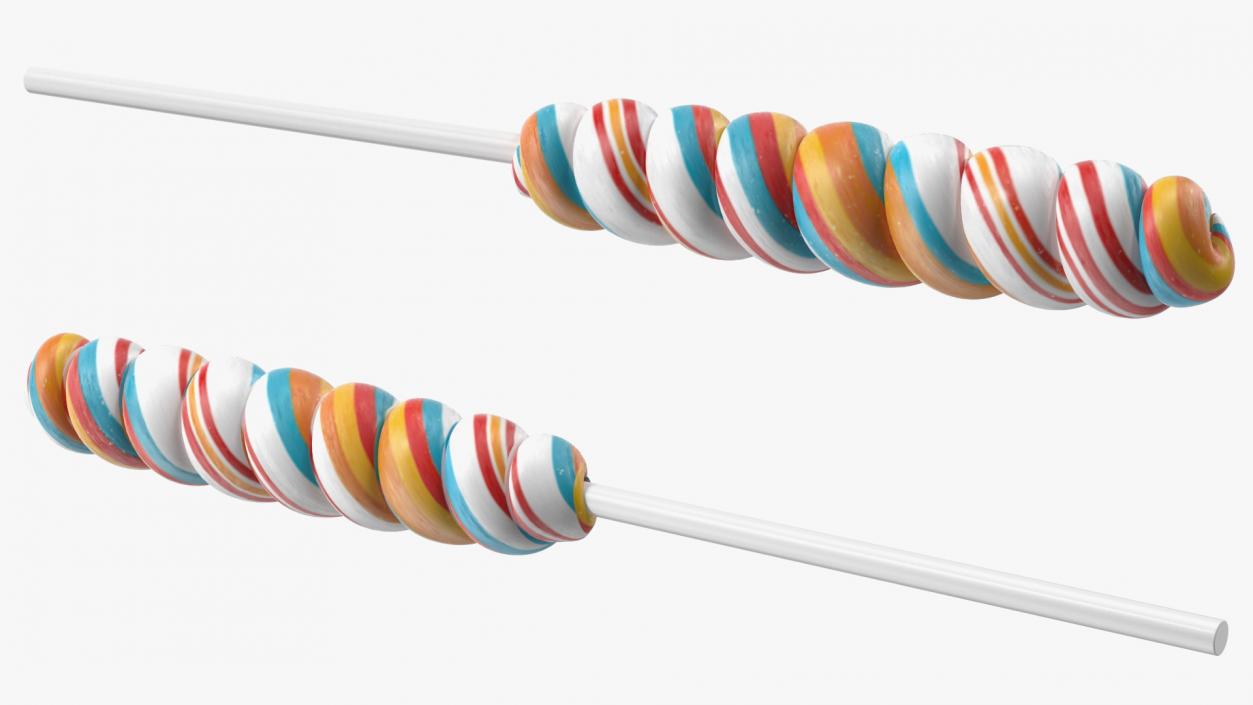 3D model Mini Twist Lollypop Candy