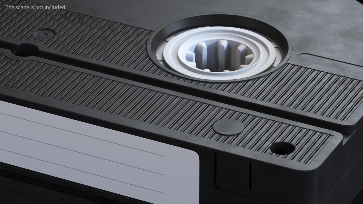 VHS E180 Video Cassette Tape with Cover 3D model