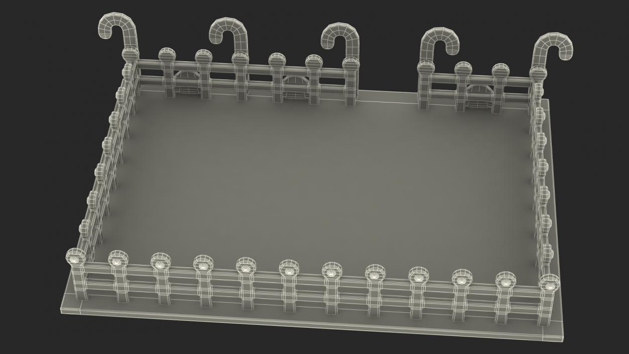 3D Cookie Dough Fence model