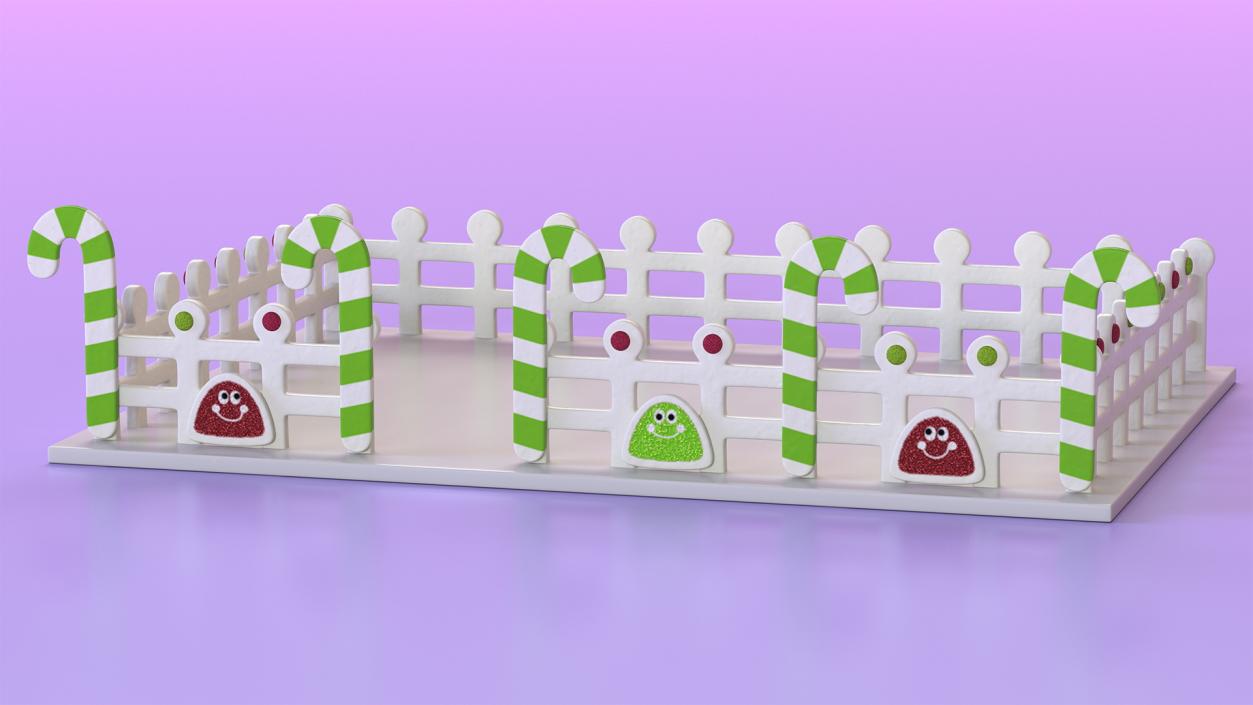 3D Cookie Dough Fence model