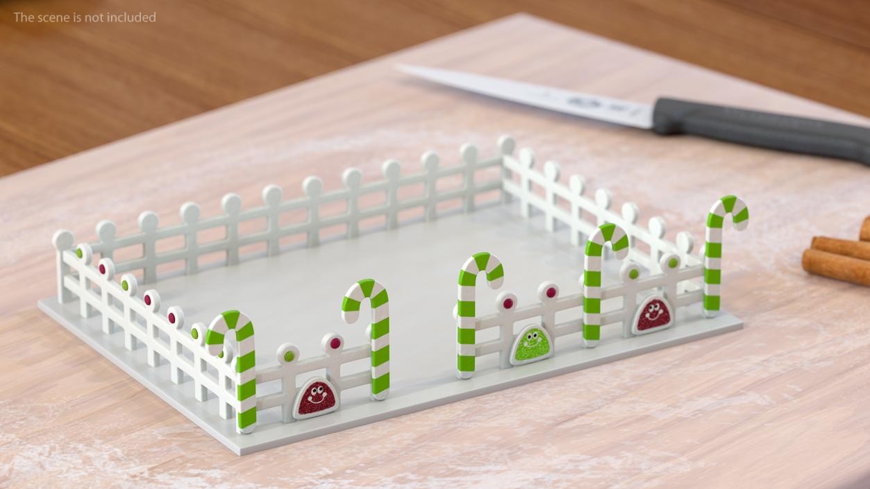 3D Cookie Dough Fence model