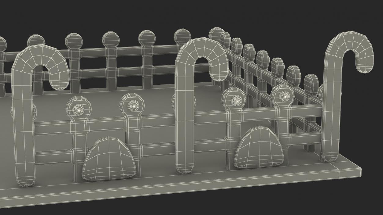 3D Cookie Dough Fence model