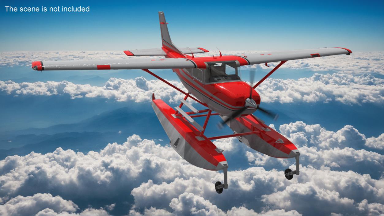 3D model Floatplane Dream Red