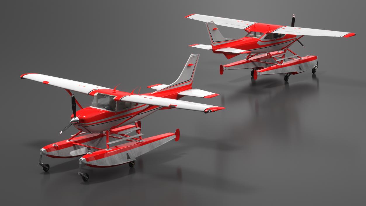 3D model Floatplane Dream Red