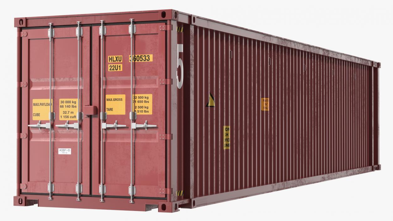 3D High Cube Cargo Worthy Shipping Container 45FT