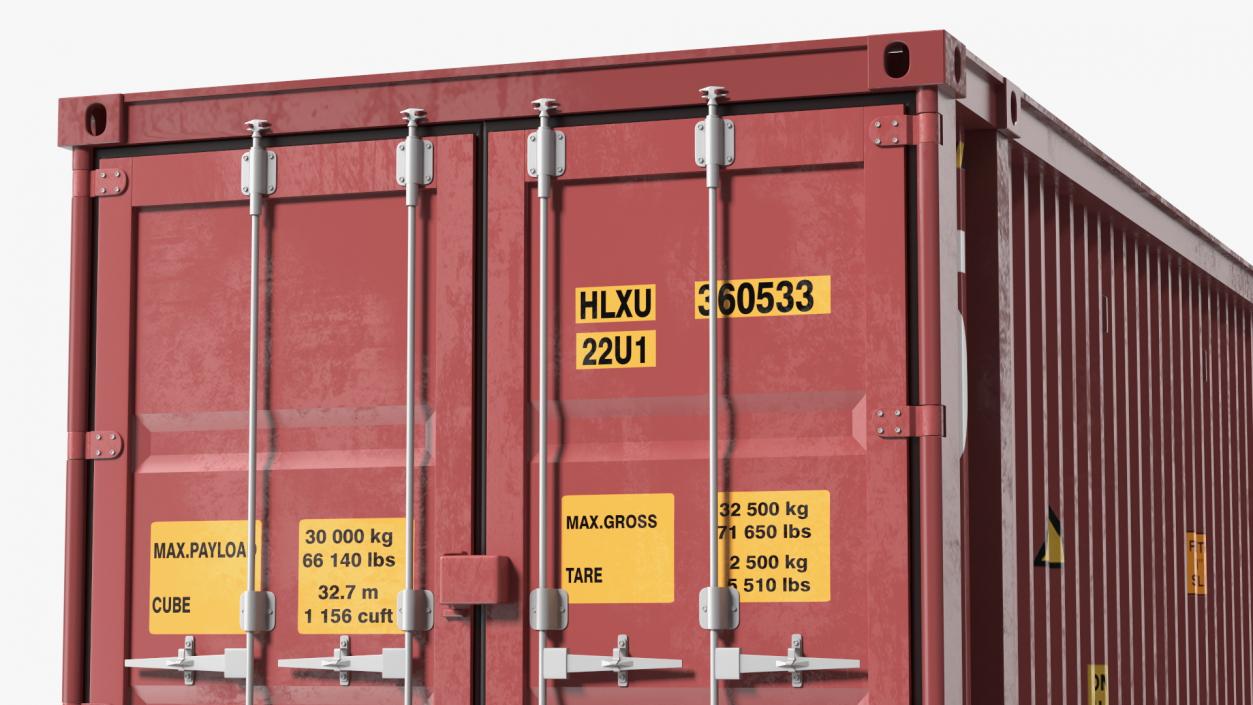 3D High Cube Cargo Worthy Shipping Container 45FT