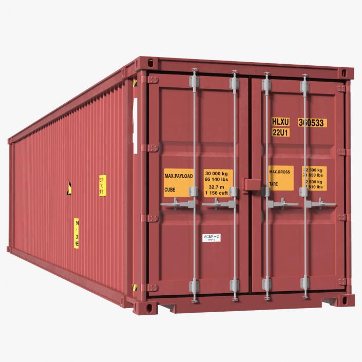 3D High Cube Cargo Worthy Shipping Container 45FT