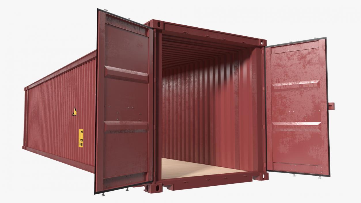 3D High Cube Cargo Worthy Shipping Container 45FT