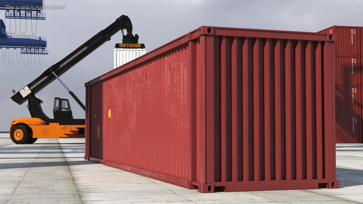 3D High Cube Cargo Worthy Shipping Container 45FT