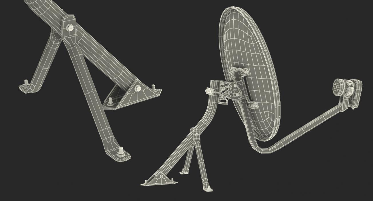 Home Satellite Dish 3D model