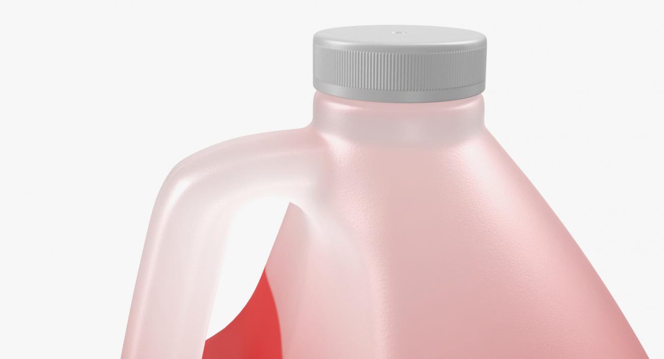 3D Plastic Red Juice Jug