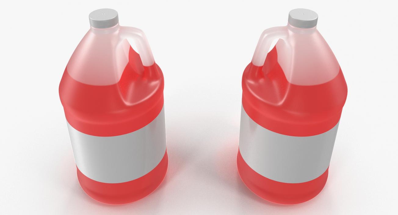 3D Plastic Red Juice Jug