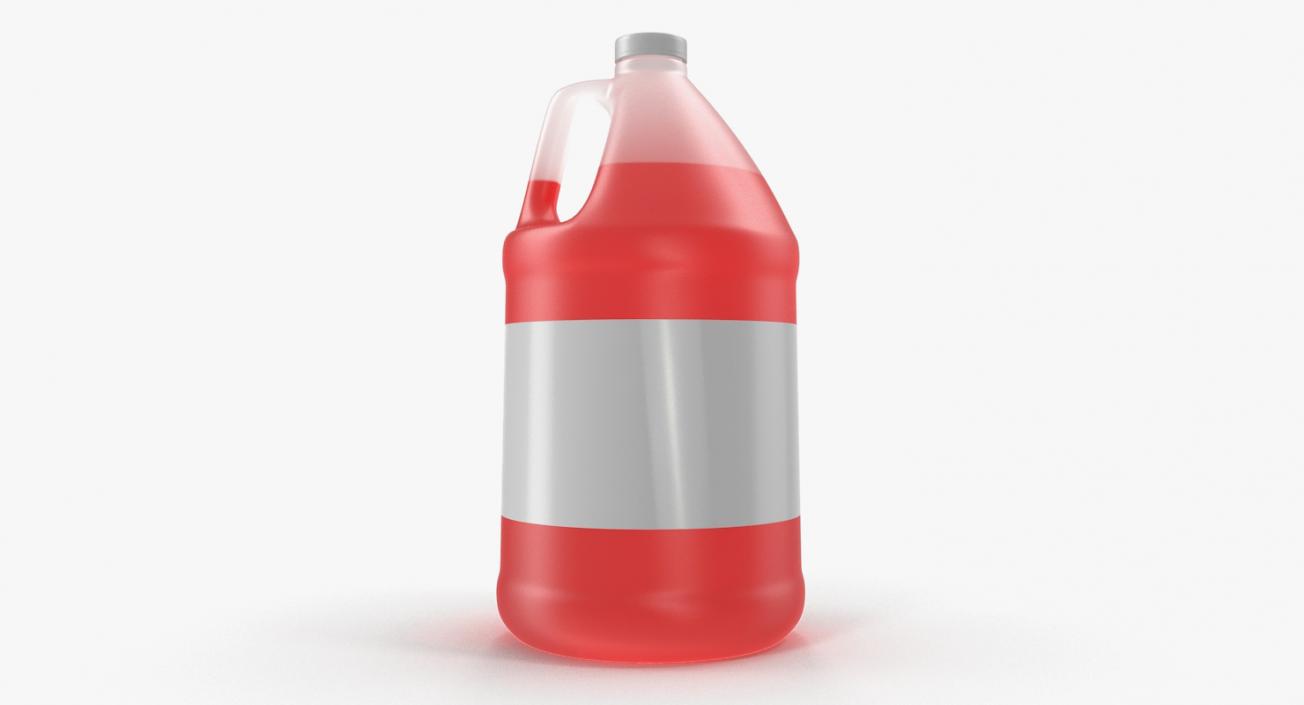 3D Plastic Red Juice Jug