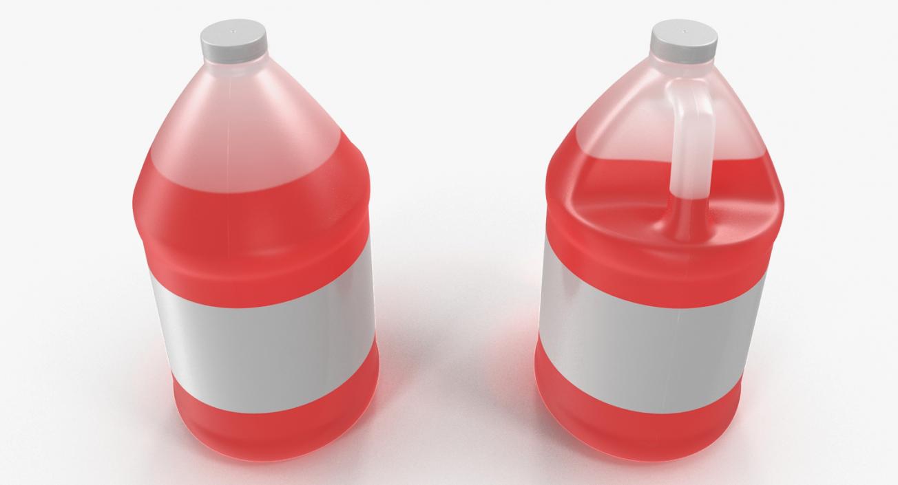 3D Plastic Red Juice Jug