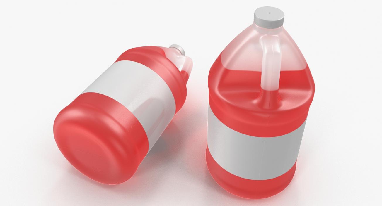 3D Plastic Red Juice Jug