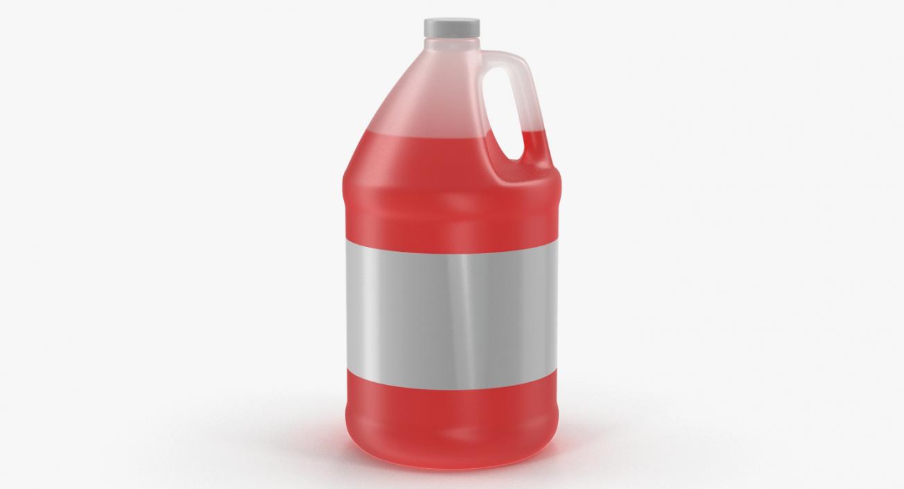 3D Plastic Red Juice Jug