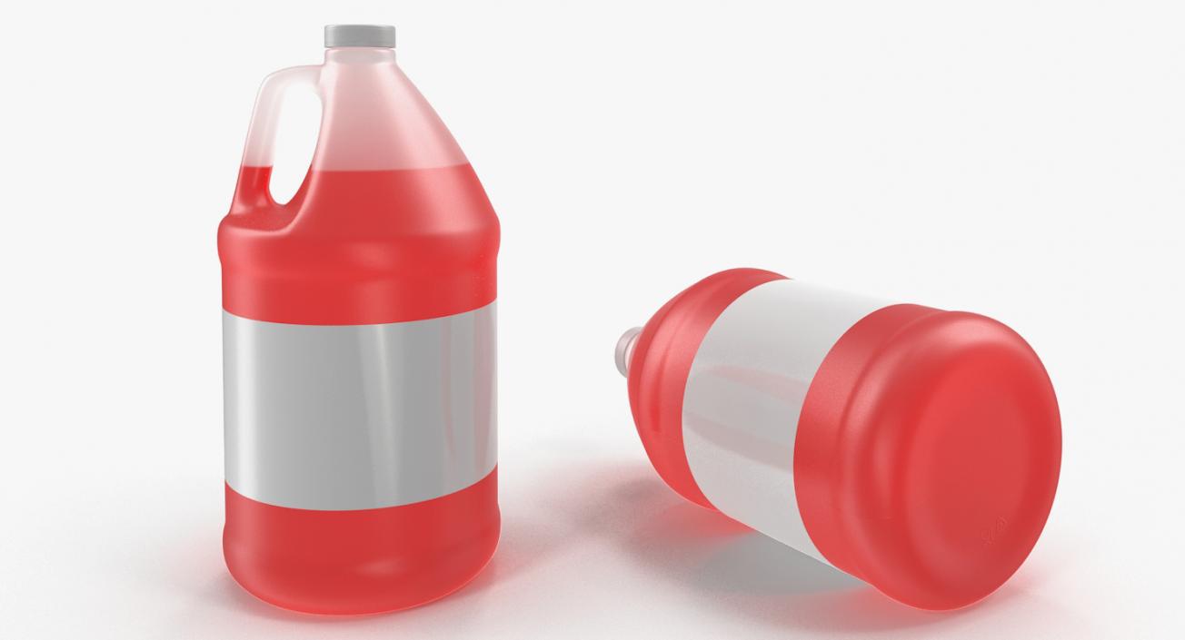 3D Plastic Red Juice Jug