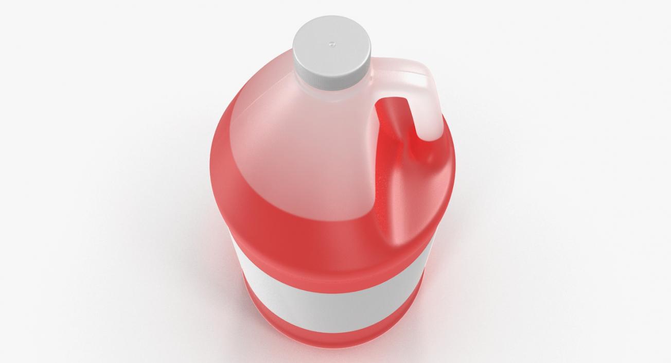 3D Plastic Red Juice Jug