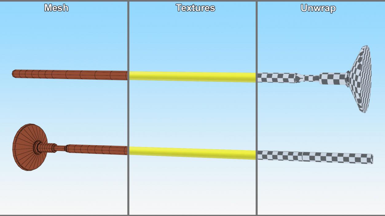 Slalom Pole With Base Forza 3D