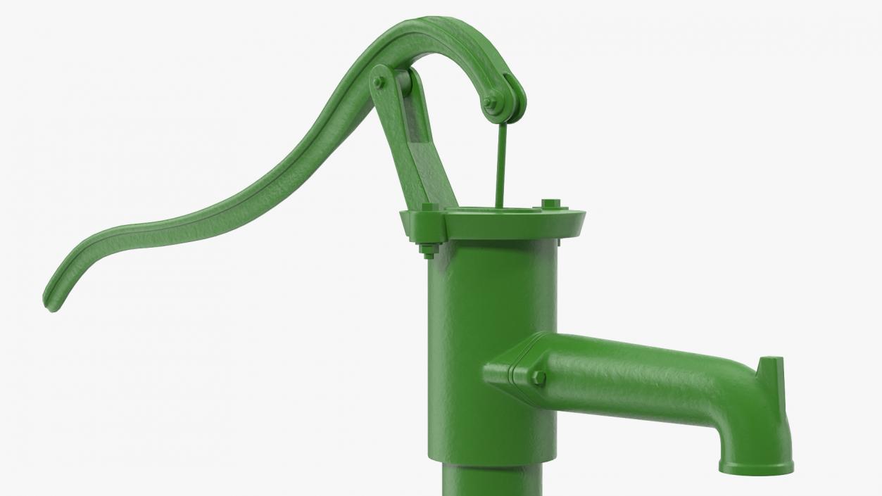 Hand Water Pump Rigged 3D