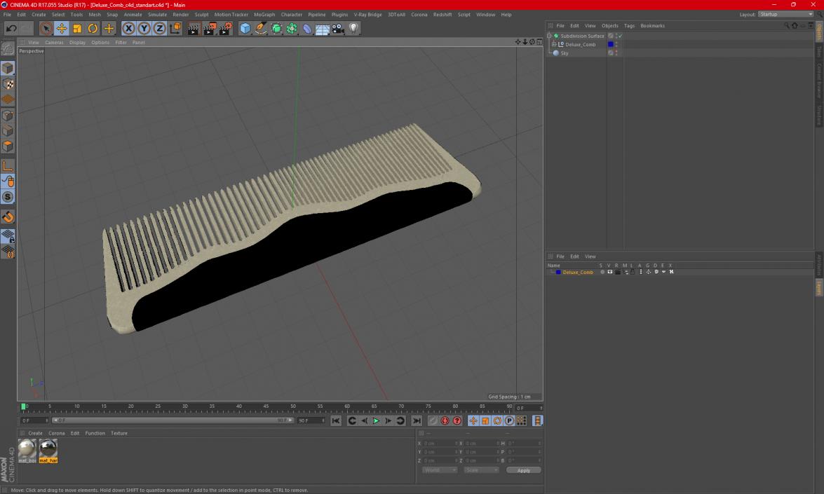 3D Deluxe Comb