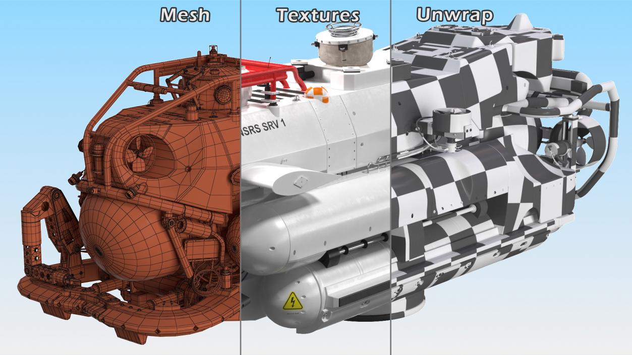 3D NATO Submarine Rescue System model