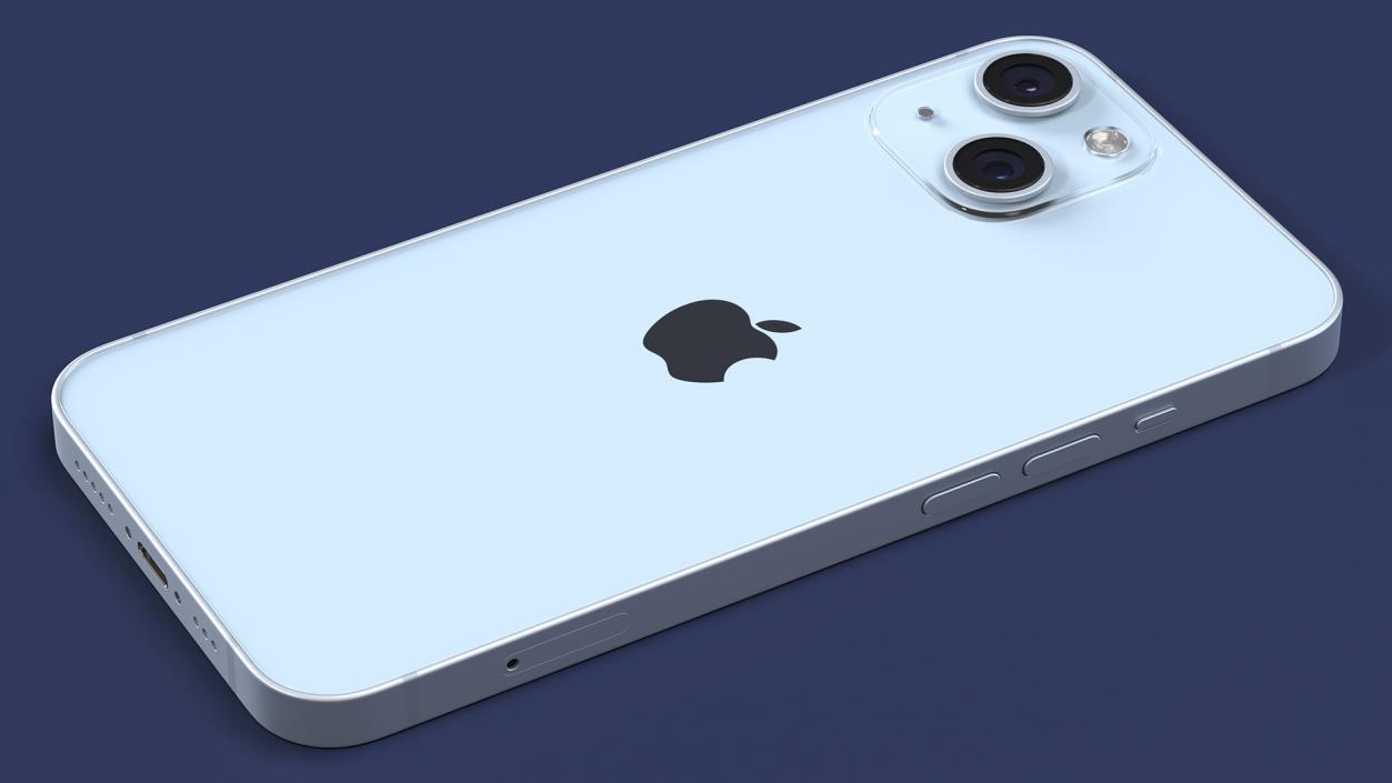 3D model Apple iPhone 14 Blue