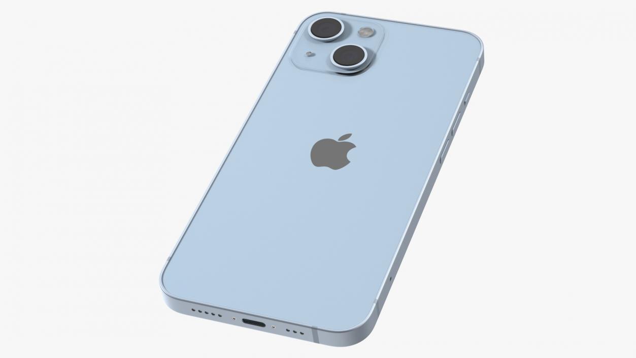 3D model Apple iPhone 14 Blue