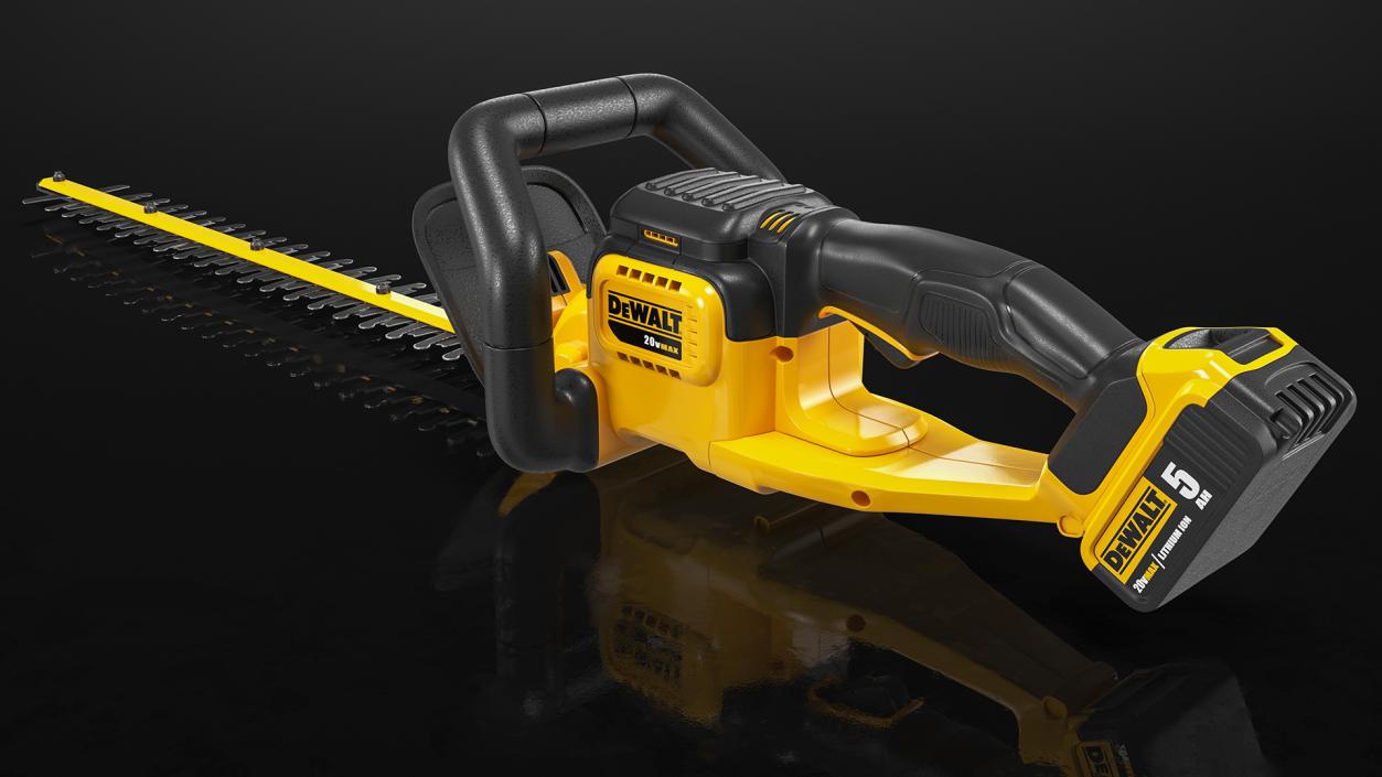 3D DEWALT DCHT820P1 20V Hedge Trimmer with 5Ah Pack model