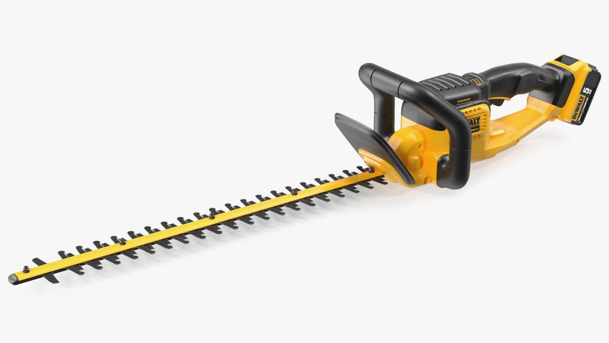 3D DEWALT DCHT820P1 20V Hedge Trimmer with 5Ah Pack model