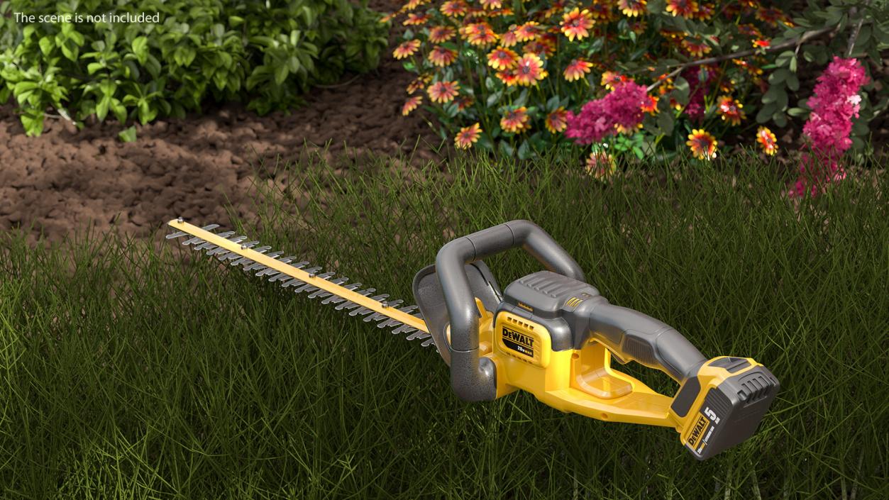 3D DEWALT DCHT820P1 20V Hedge Trimmer with 5Ah Pack model