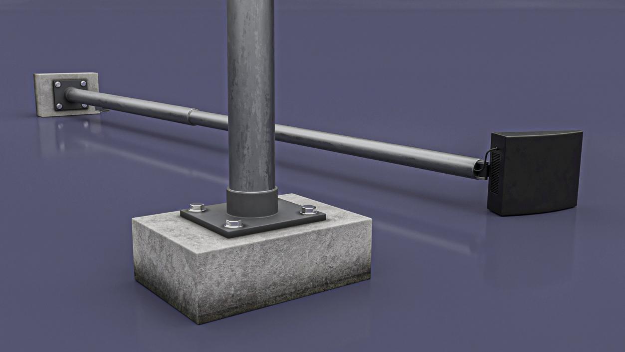 Outdoor Lamp Pole 3D