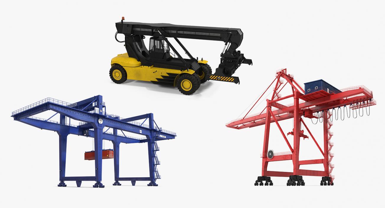 Port Cranes 3D Models Collection 2 3D model