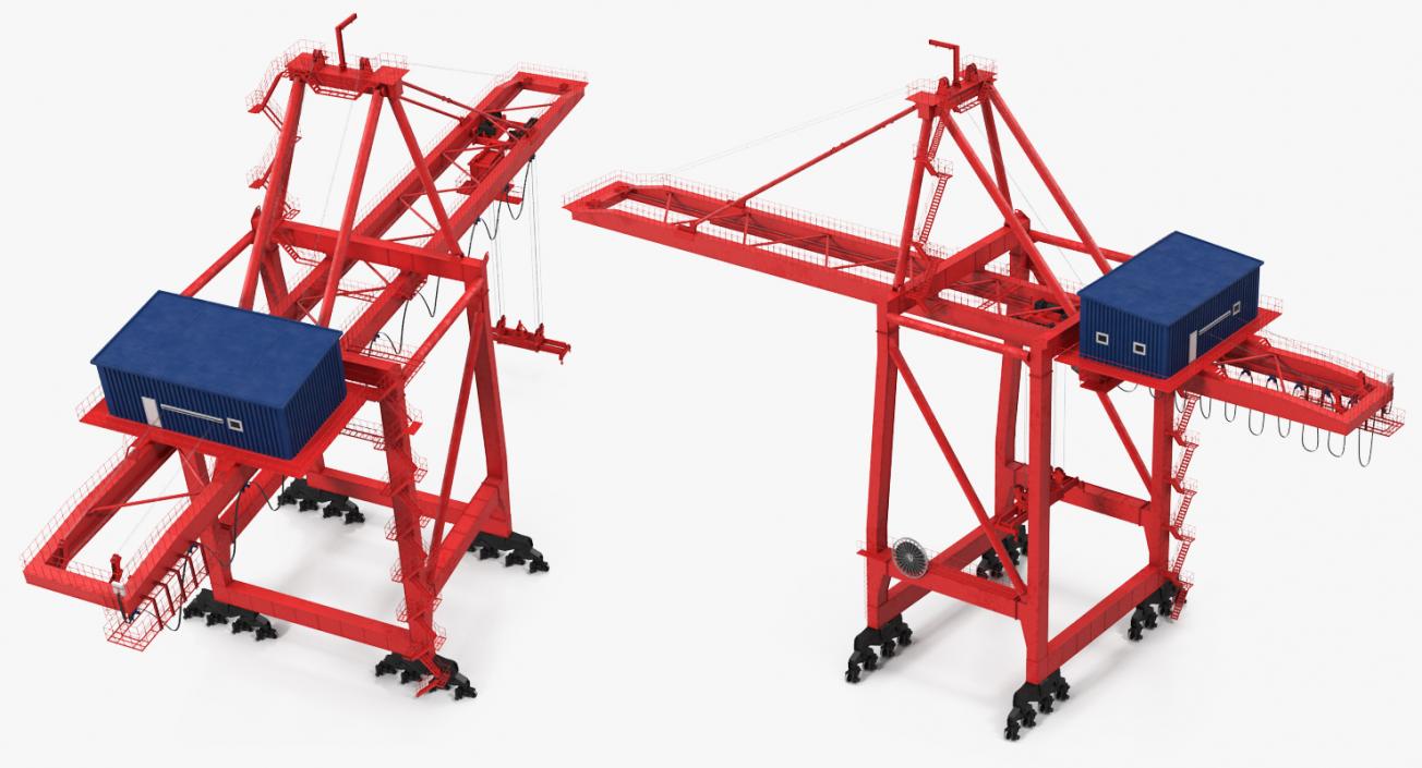 Port Cranes 3D Models Collection 2 3D model