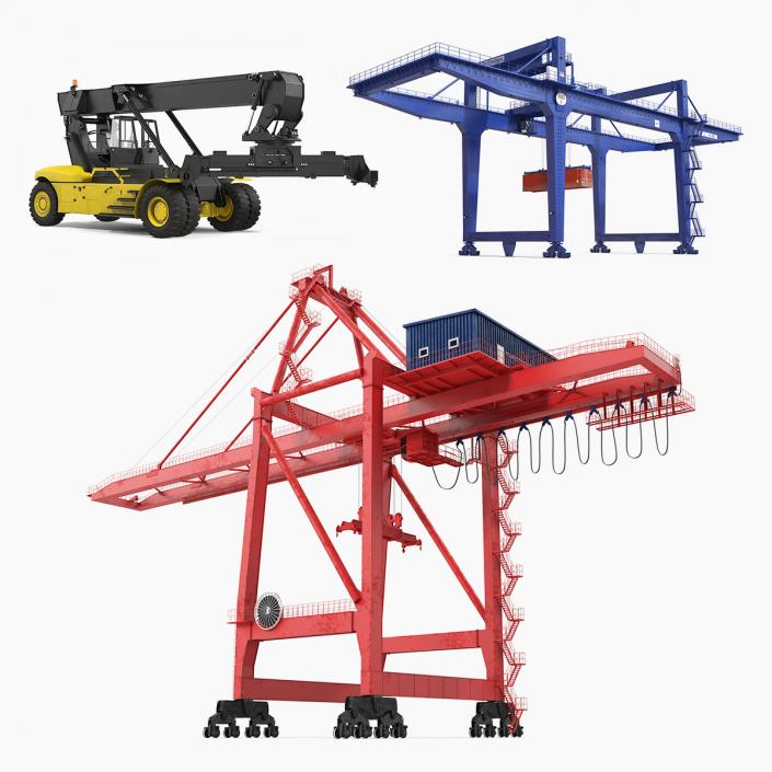 Port Cranes 3D Models Collection 2 3D model