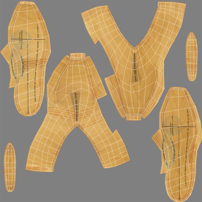 Antique Wooden Shoe Last 3D model