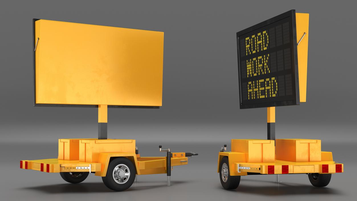 Portable Electronic Traffic Sign 3D