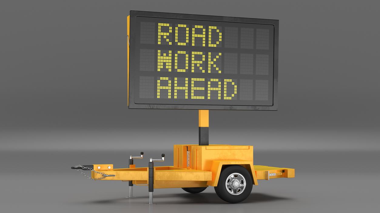 Portable Electronic Traffic Sign 3D