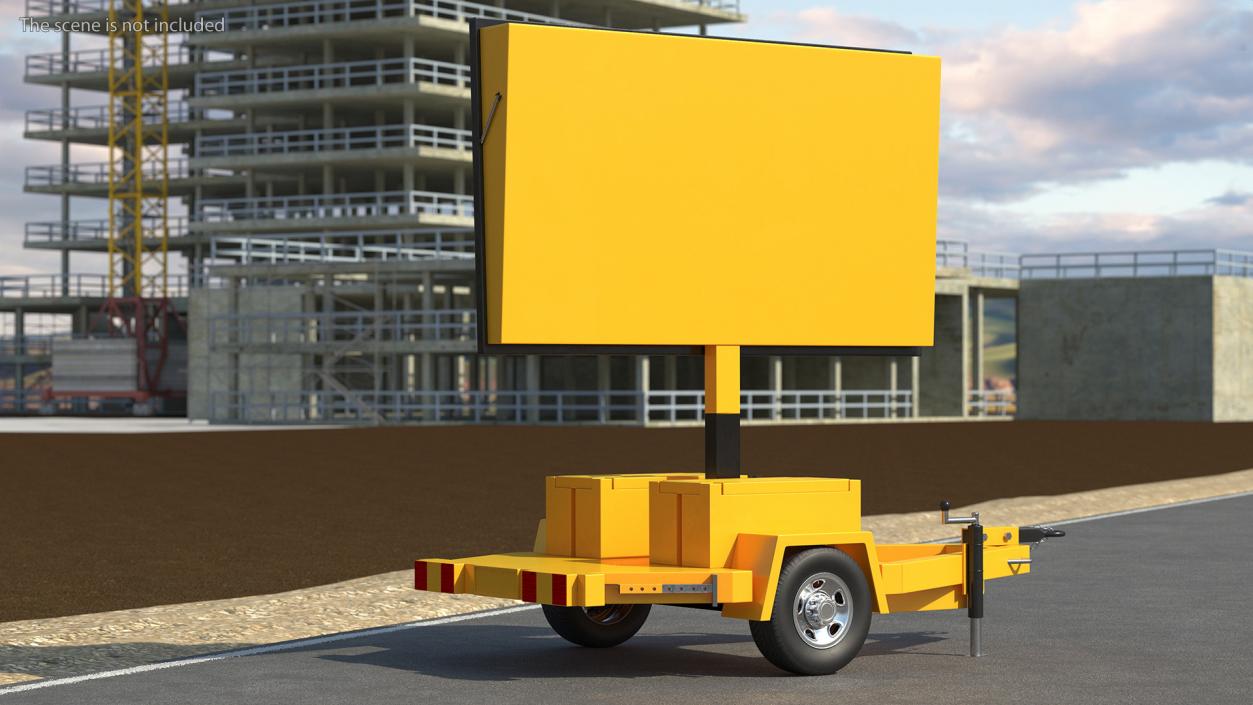 Portable Electronic Traffic Sign 3D